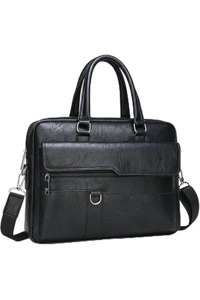 XICEN Classic Leather Handbag Briefcase for Men, Business Shoulder Messenger ...