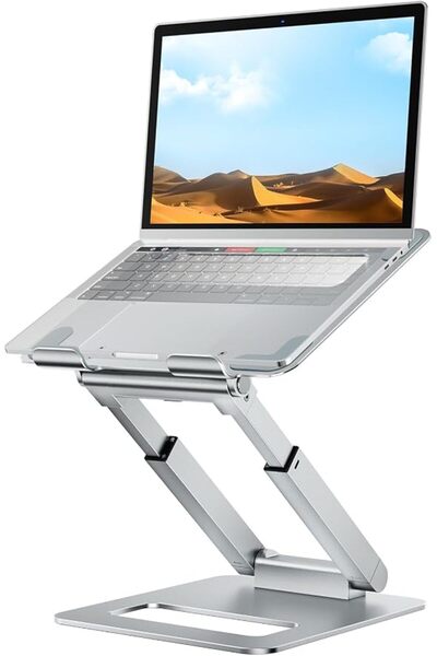 tounee Laptop Stand for Desk Adjustable Height, Telescopic Computer Stand wit...