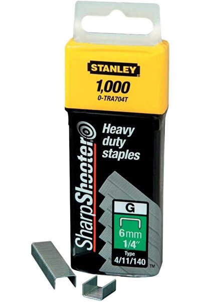 STANLEY SINCE 1913 Stanley Heavy-Duty Staple, 6Mm, Yellow, Pack of 1000 Piece...