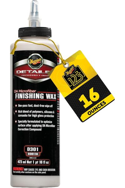 Meguiar's Consumer Meguiar's D30116 DA Microfiber Finishing Wax, 16 Fluid Ounces