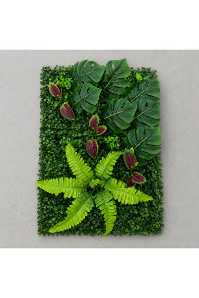 DIGITAL Merchandise Planta Artificială Panou de Gard Viu Mix Monstera, 40 x 6...