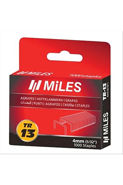 MILES TR13 Staples 1000-Pieces Set, Silver 10 mm Size Silver 303321