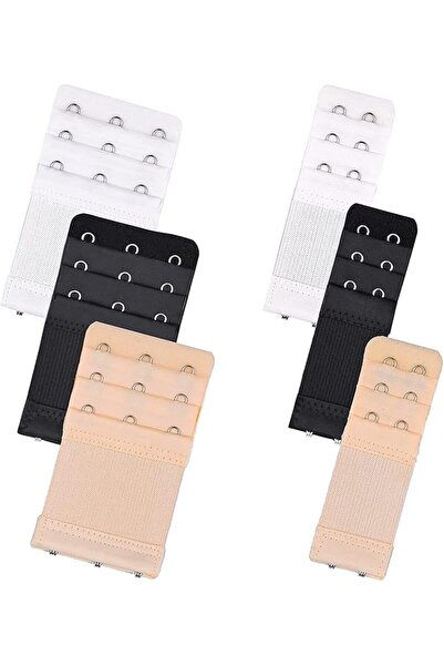 ELECDON 6 Pieces Women's Bra Extenders 2 Hook / 3 Hook Comfortable Stretchy B...