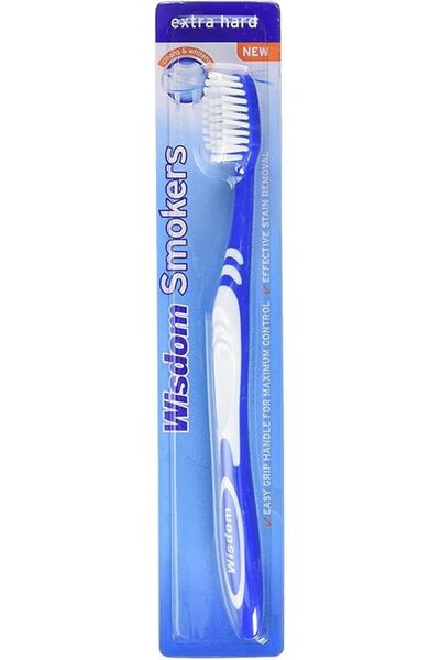 WISDOM Smokers Extra Hard Toothbrush