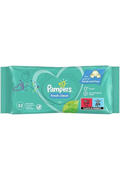 Pampers Baby Wipes مناديل بامبرز فريش كلين للأطفال (52 منديل)