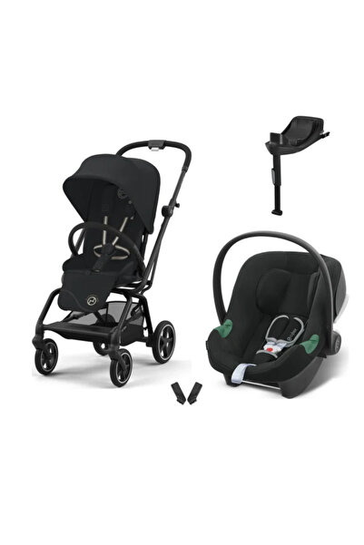 Cybex Eezy S Twist+2 Travel Sistem | Magic Black & Aton B2 Bazalı Volcano Black