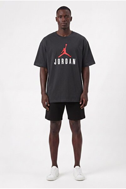 LİXA Günlük Spor Tişört Alt Jordan Siyah Oversize 142469