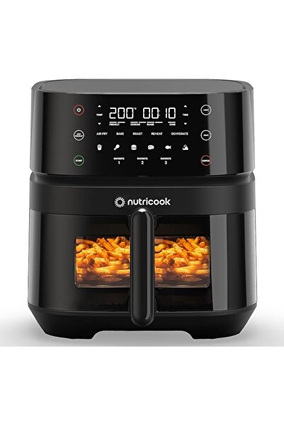 Nutricook مقلاة هوائية 3 فيجن مع نافذة شفافة وإضاءة داخلية من كاليبر براندز، ...
