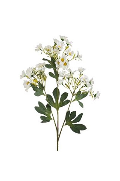 CBD CORAL BEST DEALS Floare Artificiala cu Tulpina Lunga & Margarete Albe 84cm