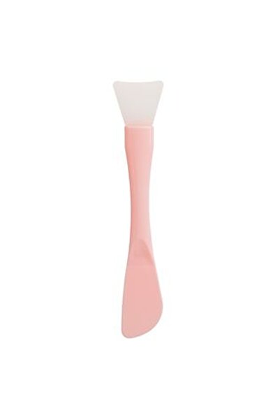 CBD CORAL BEST DEALS Spatula Pensula Roz Dubla pentru Aplicat Masca de Fata 15cm