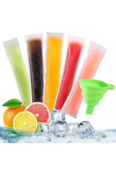 X SPRING Pop Bags, 200PCS BPA Free Ice Pop Pouches 5.5x28cm, Reusable Popsicl...