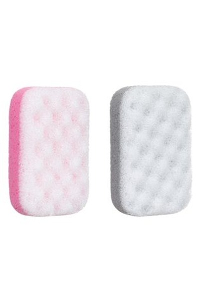 CBD CORAL BEST DEALS Burete de Baie Plasa Masaj Gri Roz - 2buc, 27x18x5 cm