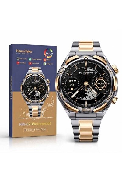 HAINOTEKO Germany RW-69 Smart Watch with HD IPS AMOLED Display, Bluetooth Cal...