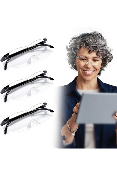 MAKINGTEC 3 Pieces Big Vision Magnifying Glasses 160 Times Clear Magnifying E...