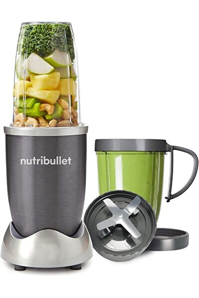 Nutribullet مجموعة ماجيك بوليت المكونة من 8 قطع، NBR-0812M، رمادي، بلاستيك