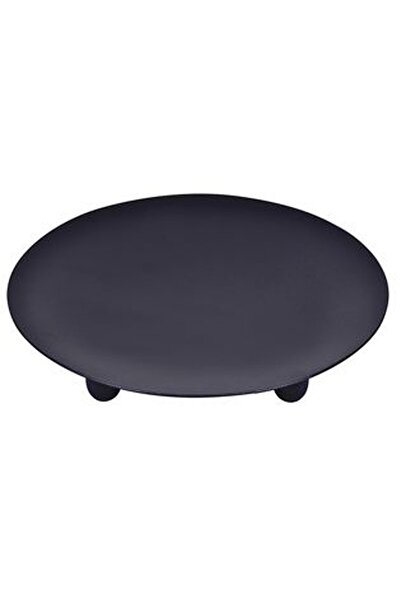 CBD CORAL BEST DEALS Suport Metalic Negru Rotund pentru Lumanare 15cm