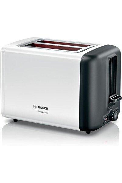 Boschen محمصة خبز بوش TAT3P421GB DesignLine، ستانلس ستيل، 970 واط، أبيض