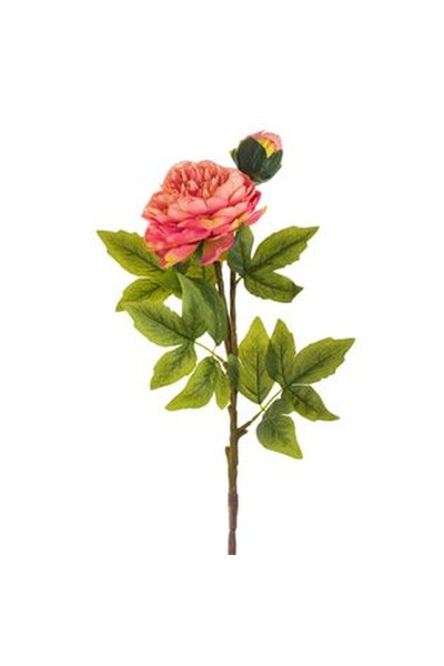 CBD CORAL BEST DEALS Floare Artificiala cu Tulpina Lunga Trandafir Roz Fucsia...