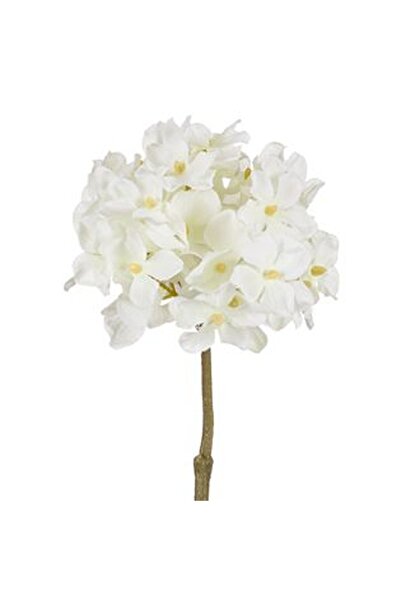 CBD CORAL BEST DEALS Floare Artificiala Hortensie Alba 24cm, Plastic
