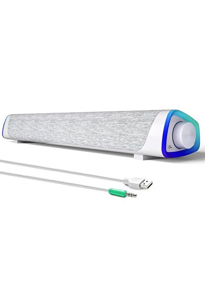 GENERAL مكبرات صوت للكمبيوتر SOULION R30، مكبرات صوت صغيرة تعمل بـ USB، مع أض...