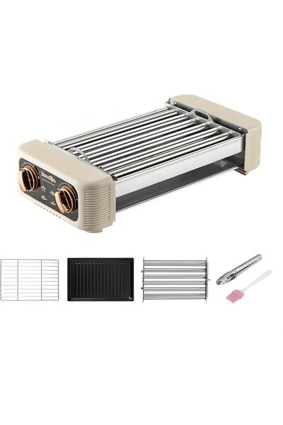 Diason Electric Hot Dog Roller Machine,3 in 1 Indoor Grill with 360° Rotating...