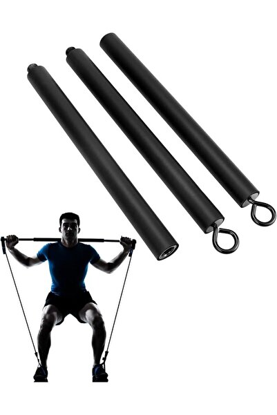 KASTWAVE Premium Detachable Resistance Band Bar & Pilates Workout Stick for H...
