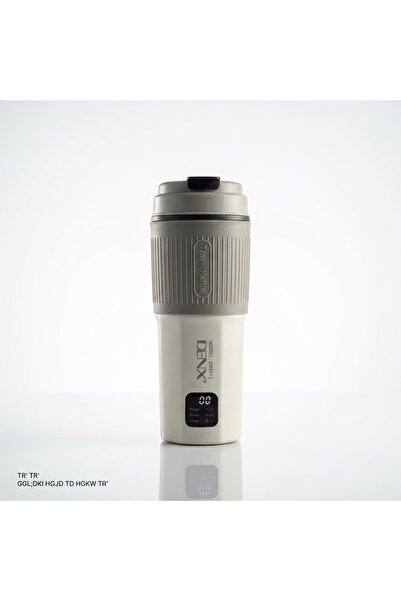 Denx غلاية وكوب سفر ذكي محمول من بشاشة رقمية (300 واط / منفذ Type-C) سعة 450 ...