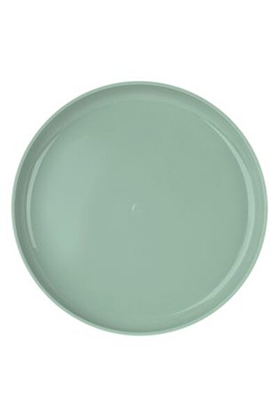 CBD CORAL BEST DEALS Farfurie din Plastic Verde - Verde Menta cu Dungi Ø21.5cm