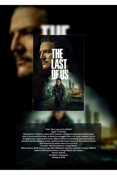 OEM Poster Infografic The Last of Us, Joc de Aventură, Carton 250g, A4