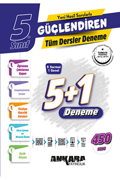Ankara Yayıncılık 5.SINIF GÜÇLENDİREN TÜM DERSLER 5+1 DENEME