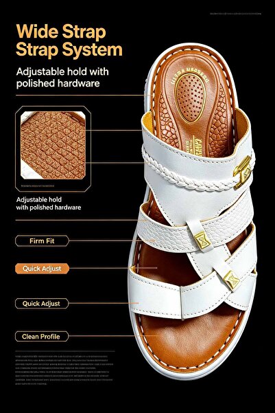 SaudEva Foot Premium Leather Slippers Perfect Gift |   Soft Leather with Brai...
