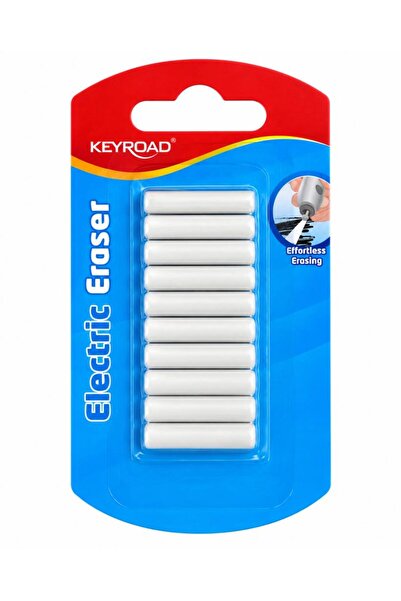 KEYROAD Pilli Silgi Yedeği Yedek Silgi 10'lu Paket