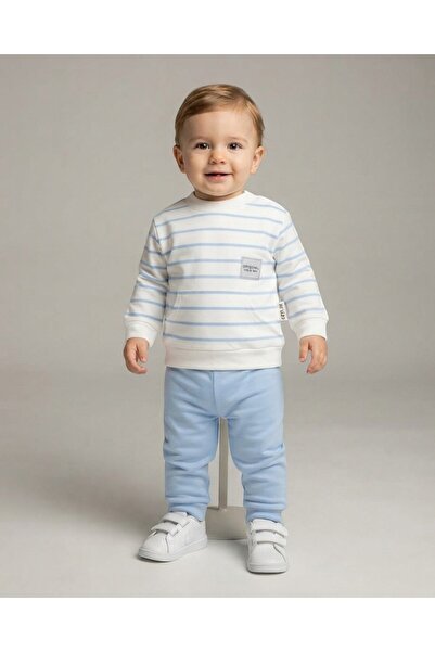Egelite Baby Boy Seasonal Striped 6-9-12-18 Months 2 Thread Top and Bottom 10...