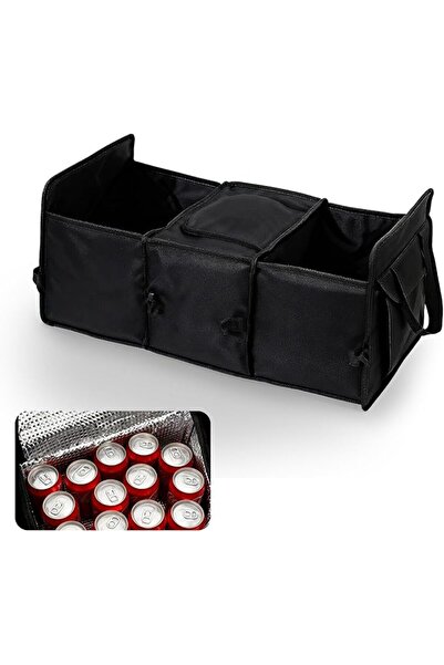 TERRIFI Car Boot Organizer with Cooler Bag – Foldable Multi-Compartment Trunk...