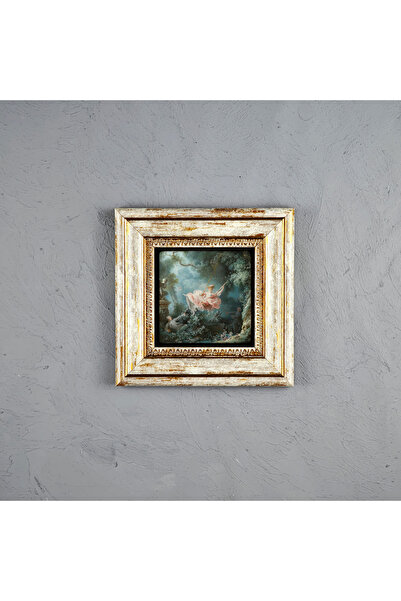 ermin Jean Honoré Fragonard Salıncak İkonik Rokoko Sanatı Doğal Limra Taşı El...
