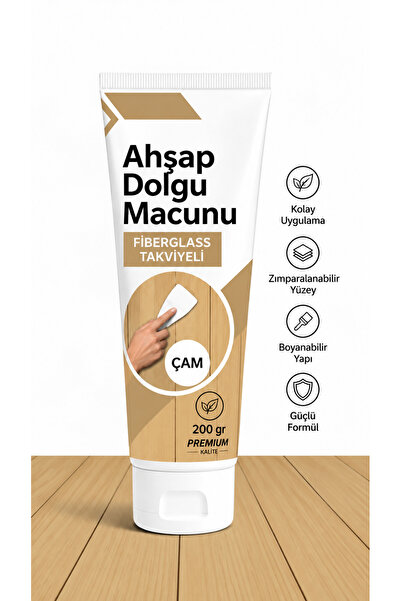 Elysian Ahşap Dolgu Macunu Profesyonel Duvar Tamir Macunu 200 Gr Mobilya MDF ...