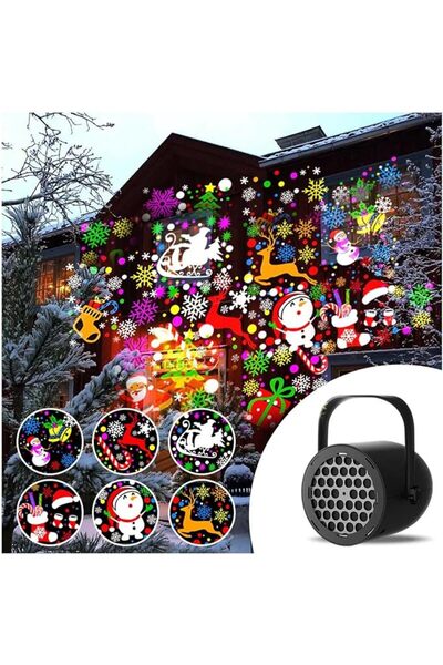 Lukione Christmas Projection Lamp, Projector LED Lights, Wave Effect (10.5 * ...