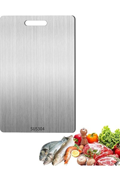 GENERAL 【28 * 39cm】Stainless Steel Cutting Board, Foodgrade Cutting Boards fo...
