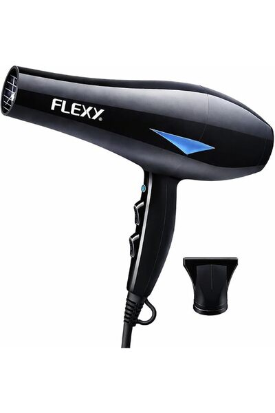flexy مجفف شعر احترافي بقوة 1250 واط - أداة تصفيف عالية الأداء مع ناشر هواء و...