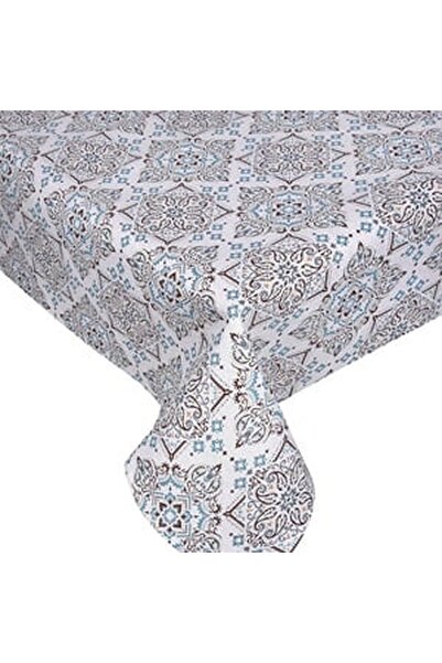 CBD CORAL BEST DEALS Fata de Masa Bucatarie cu Carouri Maro Petrol 180x140cm
