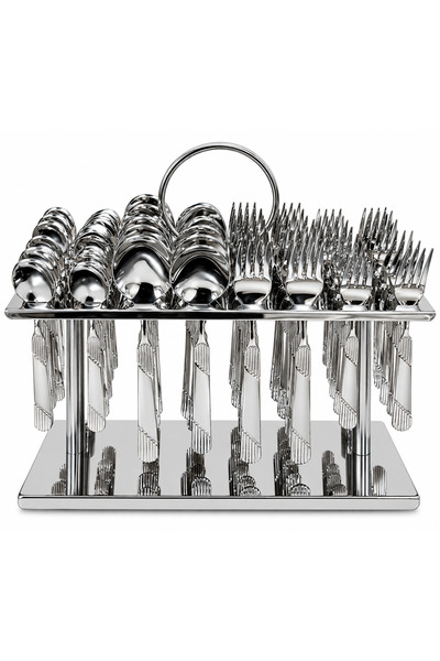 ABAREEK Stainless Steel Spoon Set with Stand 48 Pieces