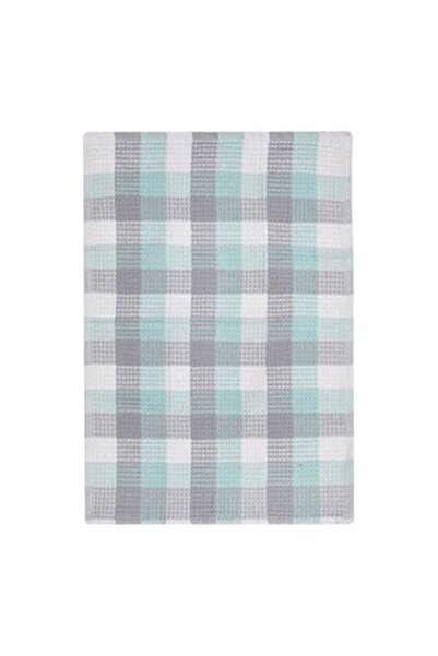 CBD CORAL BEST DEALS Prosop de Bucatarie cu Carouri Alb Gri Vernil 60x40cm