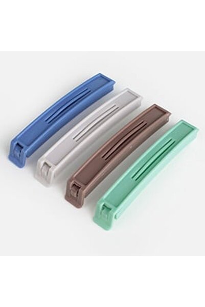 CBD CORAL BEST DEALS Clips din Plastic Colorat Sigilare Punga 10cm - 4buc, Verde