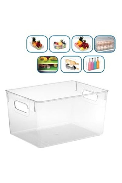 CBD CORAL BEST DEALS Cutie Organizator din Plastic Transparent cu Manere 29x2...
