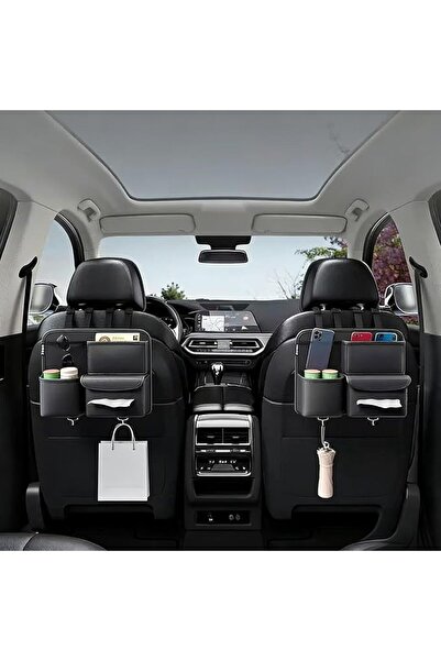 Generic Car Backseat Organizer, Leather Hanging Seat Storage Bag with Multipl...