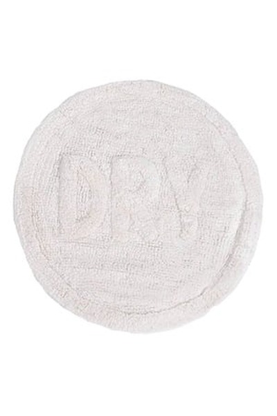 CBD CORAL BEST DEALS Covoras de Baie Bumbac Rotund Alb cu Litere in relief DR...
