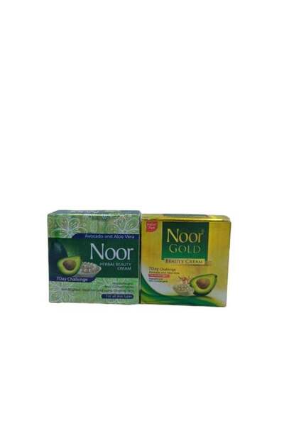 Noor كريم مرطب عشبي للبشرة، 20 جم، عبوة من قطعتين