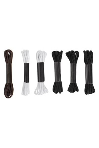 CBD CORAL BEST DEALS Sireturi Rotunde Negre Albe Maro pentru Incaltaminte 120...