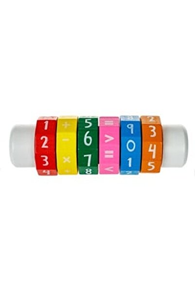CBD CORAL BEST DEALS Jucarie Educativa din Lemn Calculator 13.5, 3.5x13.5cm