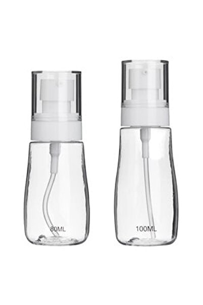 CBD CORAL BEST DEALS Set Sticle Cosmetice Transparente cu Capac Alb 80ml & 10...